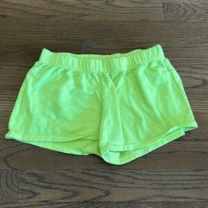 Firehouse Girl’s Neon Green Shorts - Size Large